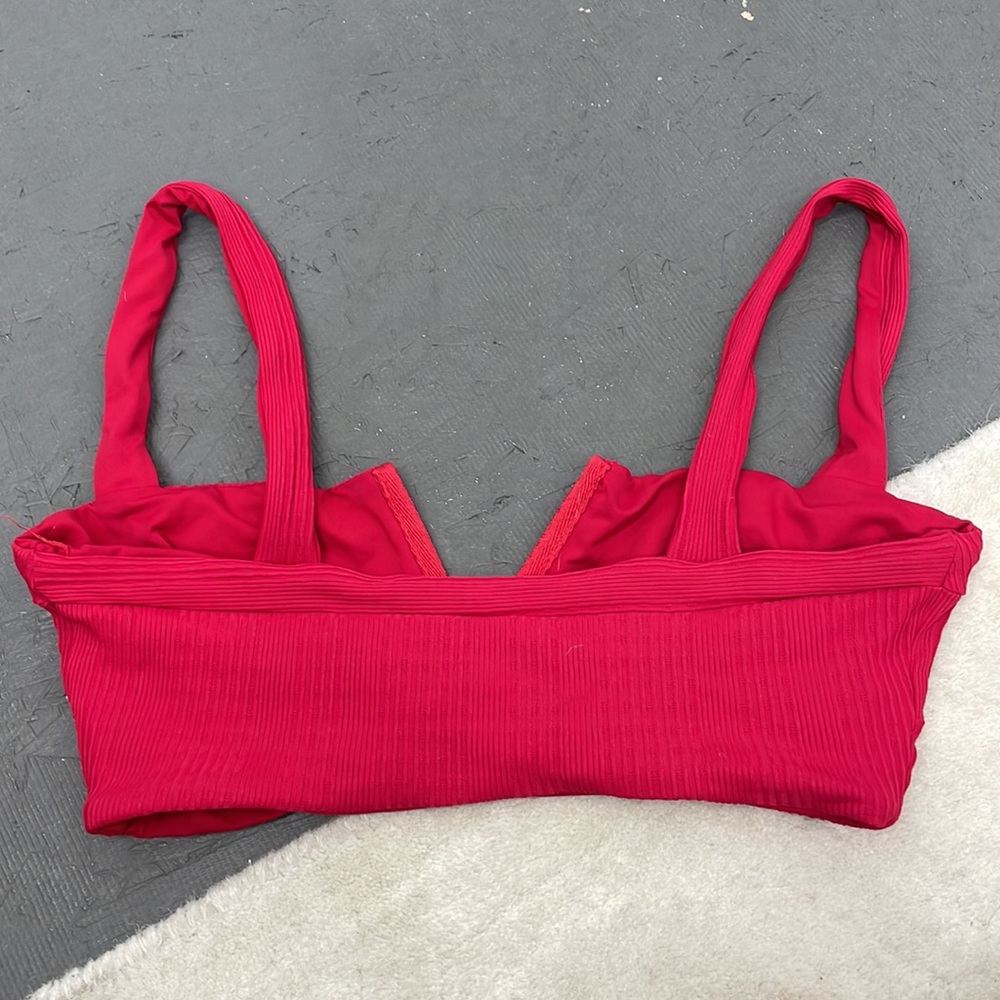l*space Red Ribbed Bikini Set - Picture 13 of 13